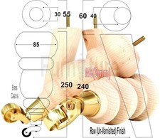 2x Gambe a Ruota per Mobili e