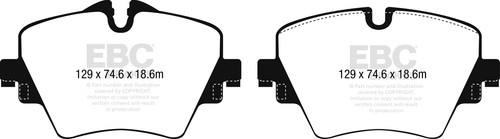Pastiglie anteriori ebc - anteriori,