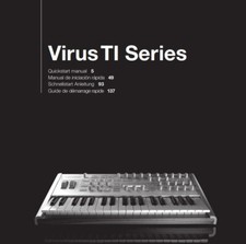 manuale rapido sintetizzatore tastiera desktop access virus serie ti carta a4