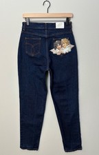 Jeans Fiorucci Cherubino Angelo Vita Alta Slim Conico Indaco Cotone Organico Denim