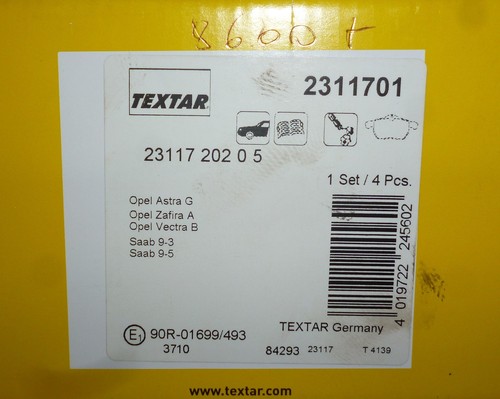 2311701 textar kit - 2311701,