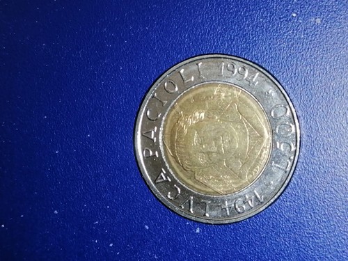 Moneta 500 lire - moneta, 1994