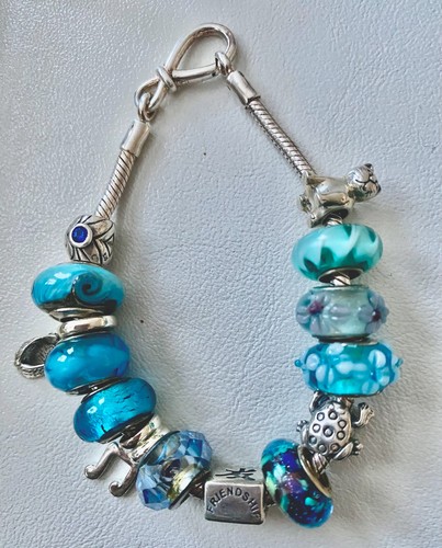 Bracciale ciondoli scivolo - bracciale,