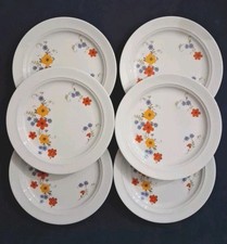 Piatti Dessert Porcellana Winterling Kirchenlamitz Bavaria Vintage Con Fiori