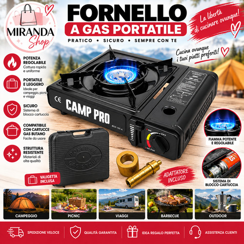 Fornello gas da - fornello, a