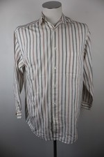 CACHAREL CAMICIA UOMO TG. XL MAN CASUAL VINTAGE SHIRT COTONE A RIGHE