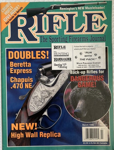 Rifle magazine march 1996 - magazine,