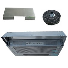 ELICA cappa estraibile filtrante sottopensile cm 60 filtro metallico+ ai carboni
