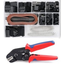 Pinza crimpatrice Dupont set connettori crimping tool + 1550x connettori pin crimpanti