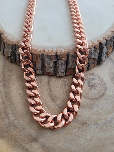 Collana catena cubana rame