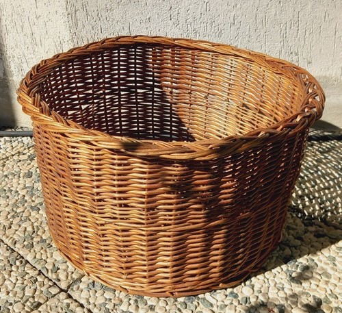Vintage grande cesta cesto - vintage, in