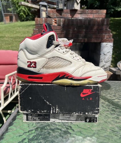 Jordan 1990 fire - fire, red