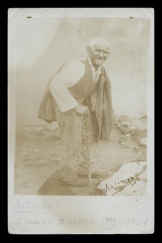 Cartolina agrigento uomo - cartolina, dei