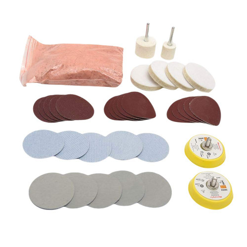 Kit lucidatura vetro 34pz - lucidatura, vetro,