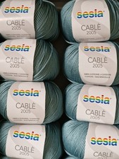 Gomitoli Di cotone  Sesia per uncinetto  e Ferri 