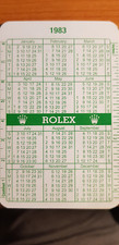Calendario Rolex 1983/1984