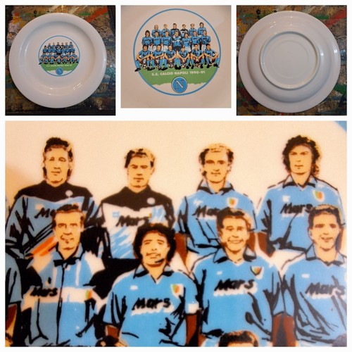 Piatto napoli calcio - piatto, 1990