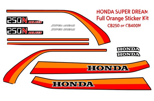 Decalcomanie honda cb250n - decalcomanie,