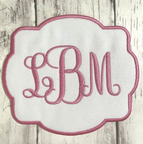 Monogramma lbm bianco e rosa - monogramma,