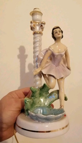 Antica lampada tavolo ceramica - lampada,