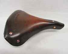 Sella MONTEGRAPPA oxford in vero cuoio con borchie rame sellino per bici vintage