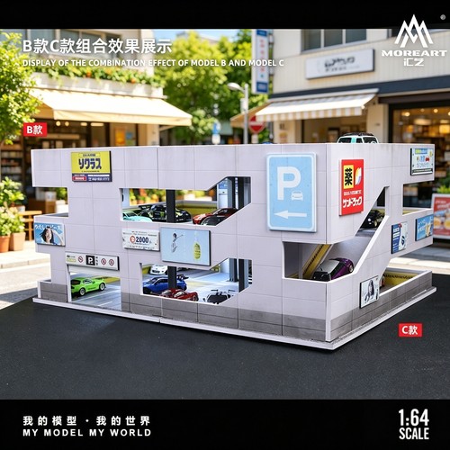 Diorama garage tre - de, 1:64