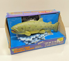 Rocky The Singing Trout RT-1 Smart Planet Motion Fish funziona! Raro anni 90