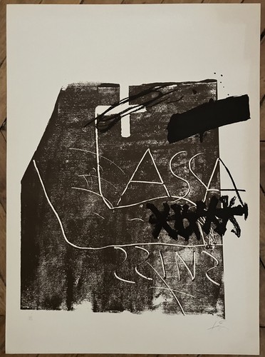 Antoni tapies lithographie - antoni,
