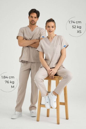 Tuta chirurgica cream pozitif - tuta,