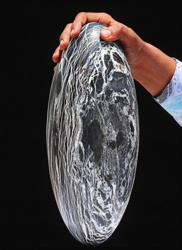 Lingam giada imperiale nera - giada,