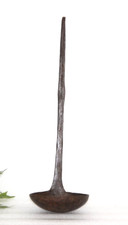 Ferro Antico Utensile da Cucina Olio Cucchiaio Tipri Mestolo Originale Vecchia