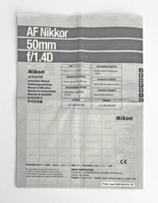 NIKON AF Nikkor 50mm  f/1,4D