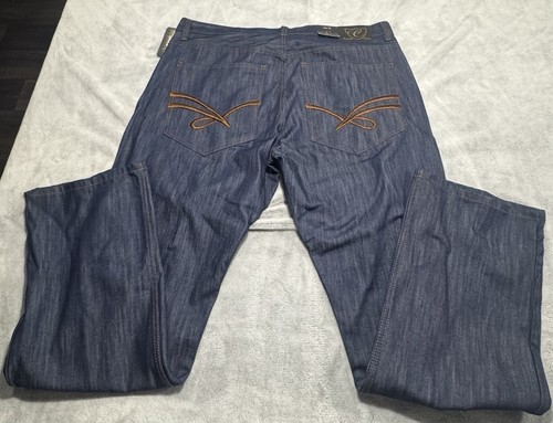Jeans denim blu larghi y2k - blu,