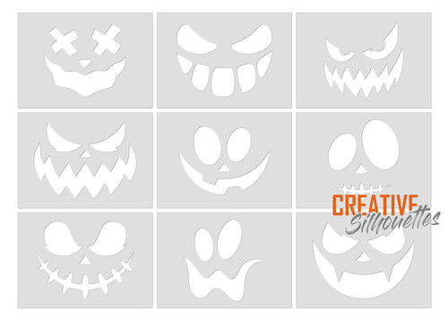 Stencil per intaglio - , zucca