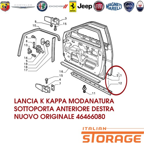 Lancia kappa modanatura - lancia,