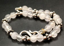 BRACCIALETTO PERLE  QUARZO ED