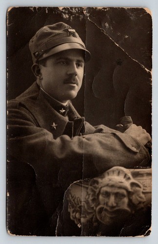 Cartolina rppc soldato - cartolina,