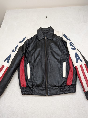 Giacca biker pelle - , vintage