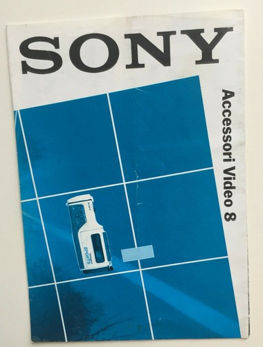 Brochure sony accessori video - sony,
