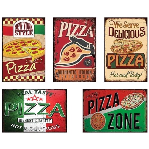 Delizioso set insegne latta - set,