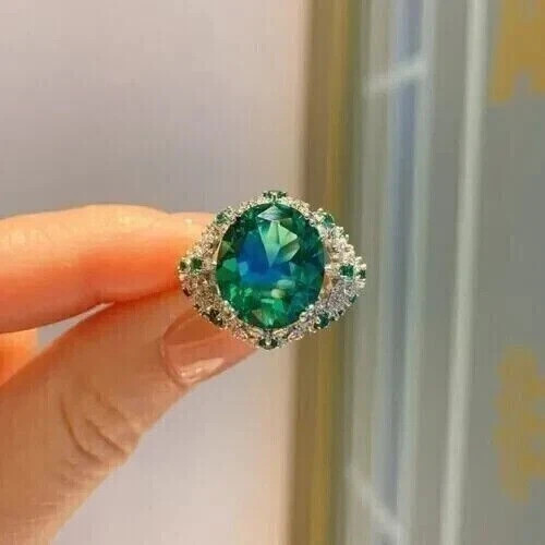 Anello proposta smeraldo