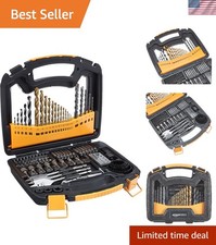 Professional 100-Piece Multi-Bit Set for Metal, Wood & Plastic with Storage Case