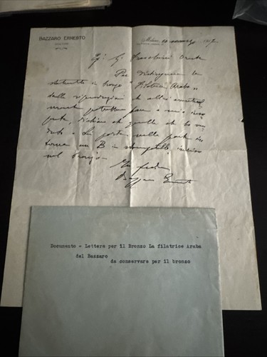 Lettera autografa ernesto - autografa,