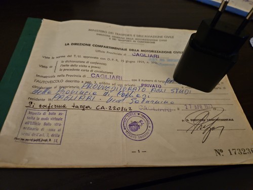 Libretto autoveicolo autocarro - libretto,