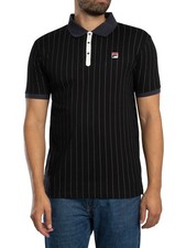 Fila Uomo Polo classica a righe vintage BB1, Nero