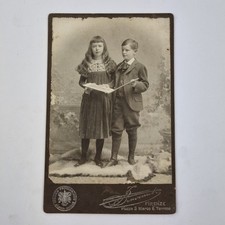 Antique Cabinet Photograph Boy