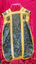 ANTICO PARAMENTO SACRO LITURGICO pianeta damasco verde