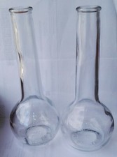 AMPOLLE IN VETRO ACETO OLIO - COPPIA BOTTIGLIETTE VINTAGE - DECORAZIONI