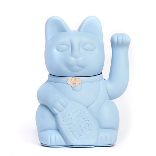 Gatto portafortuna azzurro