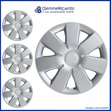 SERIE 4 BORCHIE - 4 COPRICERCHI COPPE RUOTA 15 PER NISSAN NOTE